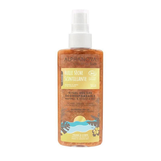 Alphanova Sun Sun bio shimmering dry oil organic 125 Milliliter