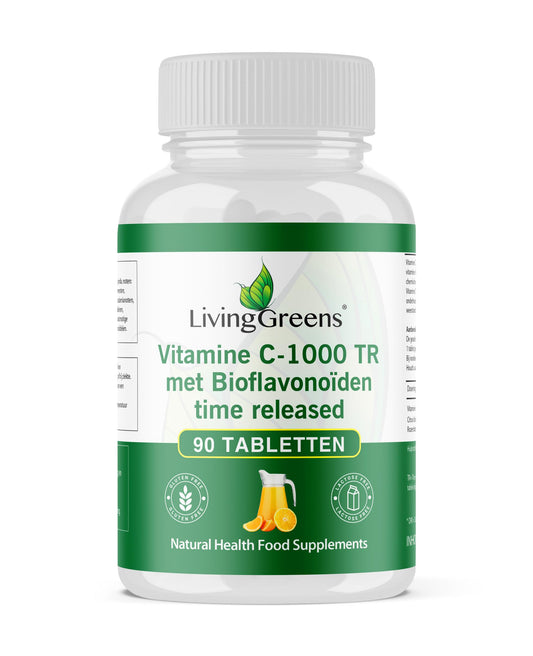 Livinggreens Vitamine C 1000mg TR 90.00 Tabletten