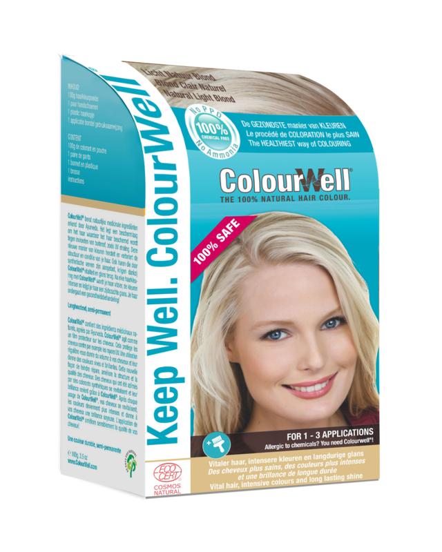 Colourwell 100% Natuurlijke haarkleur licht natuur blond 100 Gram