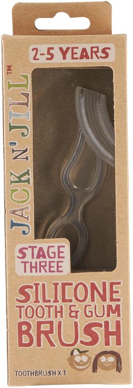 Jack N Jill Silicone tooth & gum brush 1.00 Stuks