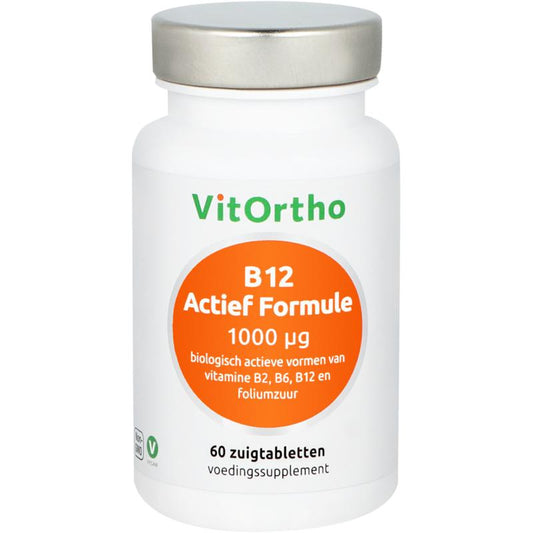 VitOrtho B12 Actief formule 1000 mcg 60 Zuigtabletten