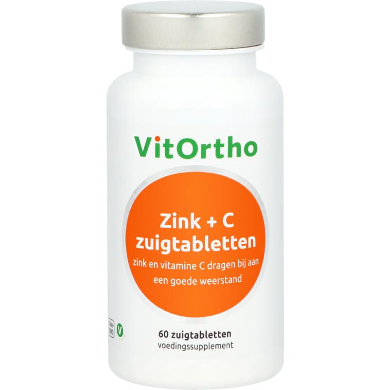 VitOrtho Zink + C zuigtabletten 60 Zuigtabletten
