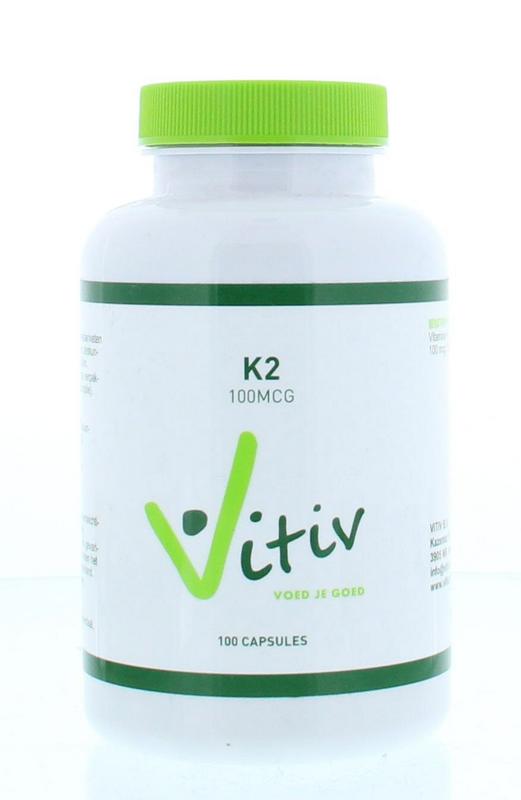 Vitiv Vitamine K2 100mcg 100.00 Capsules