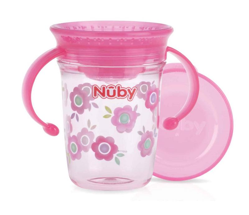 Nuby Wonder cup 240ml roze 6+ maanden 1 Stuks
