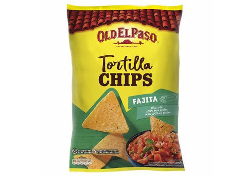 Old El Paso Tortilla chips fajita 185 Gram