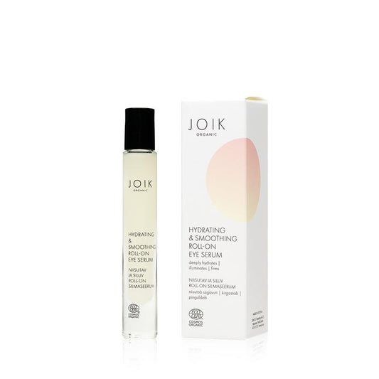 Joik Organics Hydrating & smoothing roll on eye serum 10 Milliliter