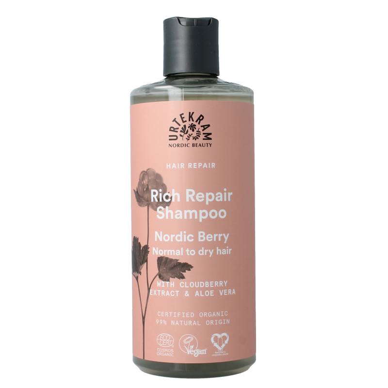 Urtekram Shampoo Nordic berry  normaal/droog haar 500 Milliliter