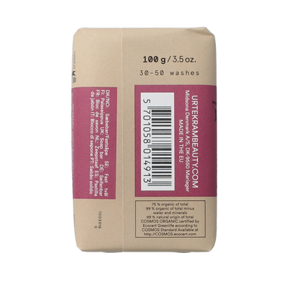 Urtekram Rozen stukje zeep bio 100.00 Gram