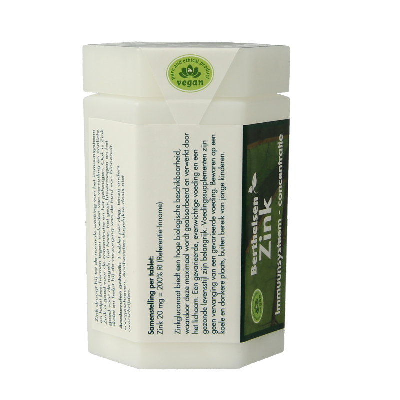 Berthelsen Zink gluconaat 20mg 120 Tabletten