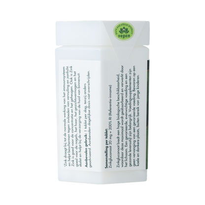 Berthelsen Zink gluconaat 20mg 120.00 Tabletten