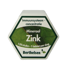 Berthelsen Zink gluconaat 20mg 120.00 Tabletten