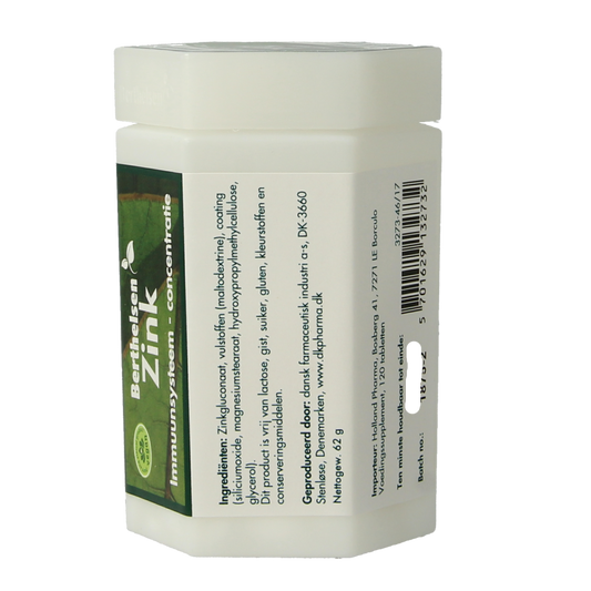 Berthelsen Zink gluconaat 20mg 120.00 Tabletten