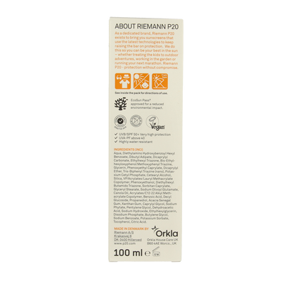 P20 Sensitive lotion SPF50+  100.00 Milliliter