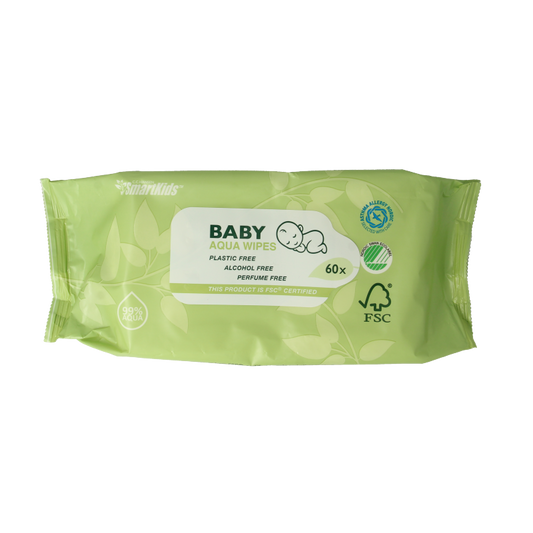 Smartkids Smartkids baby aqua wipes 60 Stuks