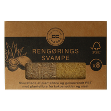CC Hansen Kleine schuursponsjes plantenvezels uit kokosnoot 8 Stuks