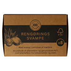CC Hansen Kleine schuursponsjes plantenvezels uit kokosnoot 8 Stuks