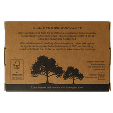 CC Hansen Kleine schuursponsjes plantenvezels uit kokosnoot 8 Stuks