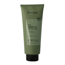 Derma Man douchegel body, face & hair 350.00 Milliliter