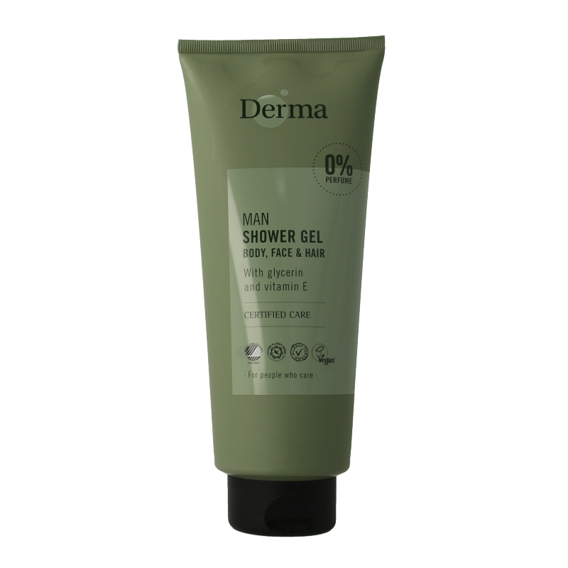Derma Man douchegel body, face & hair 350 Milliliter