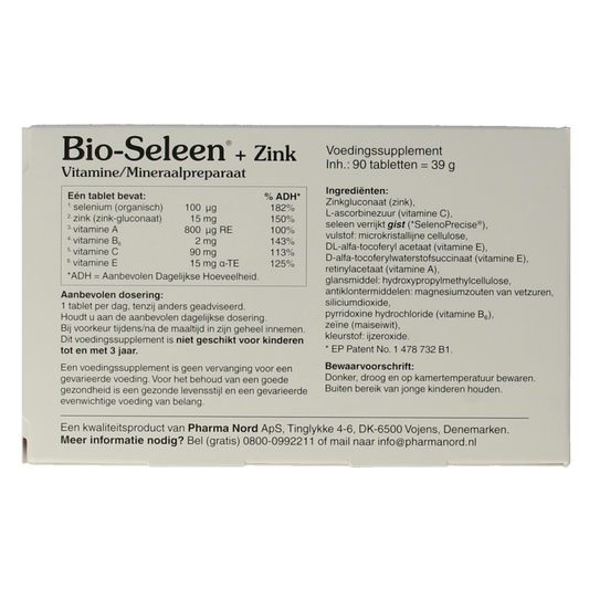 Pharma Nord Bio seleen & zink 90 Tabletten