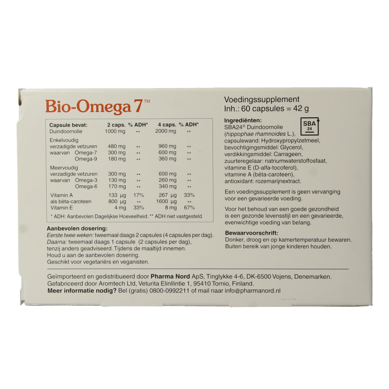 Pharma Nord Bio Omega 7 60 Capsules