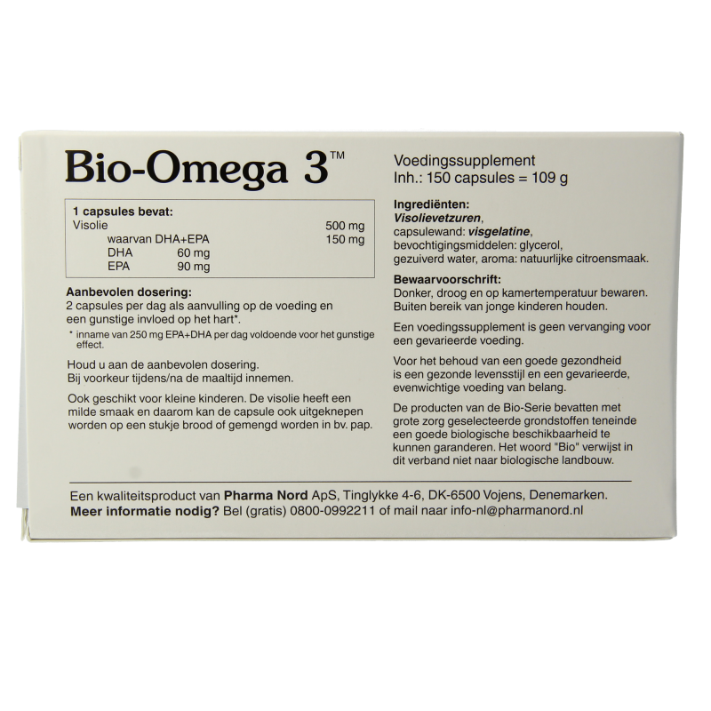 Pharma Nord Bio omega 3 visolie 150 Capsules