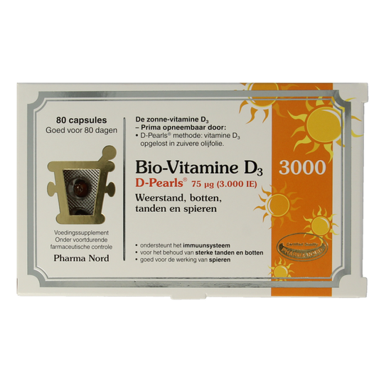 Pharma Nord Bio-Vitamine D3 3000IE D pearls 80 Capsules