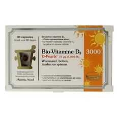 Pharma Nord Bio vitamine D3 75mcg 3000IE 80.00 Capsules