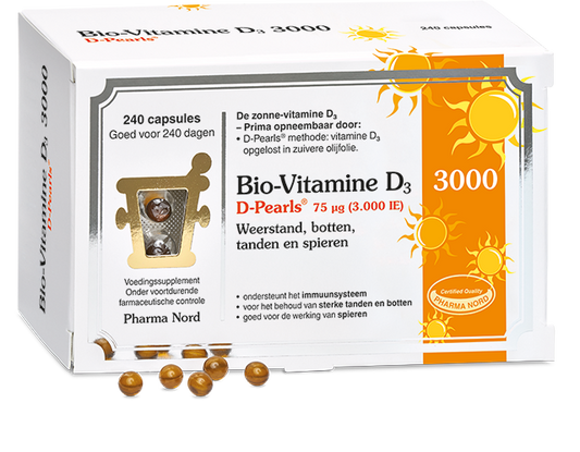 Pharma Nord Bio vitamine D3 75mcg 3000IE 240 Capsules