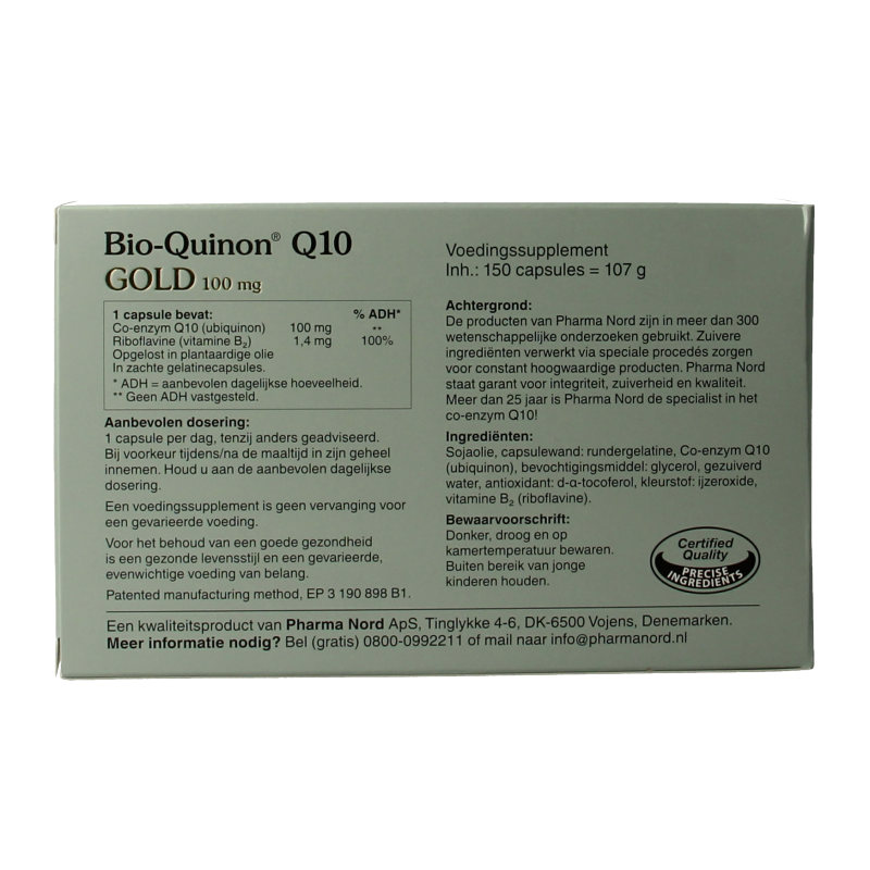 Pharma Nord Bio quinon Q10 gold 100 mg 150 Capsules