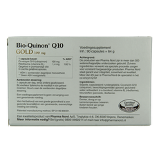 Pharma Nord Bio quinon Q10 gold 100mg 90.00 Capsules
