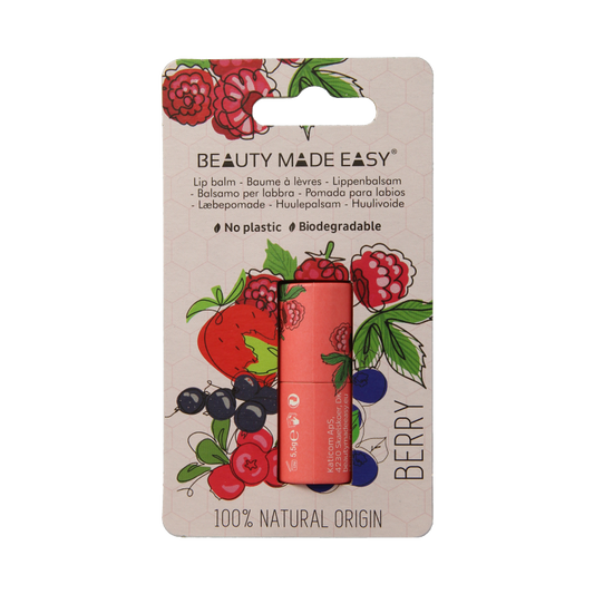 Beauty Made Easy Papertube lipbalm berry 5.5 Gram