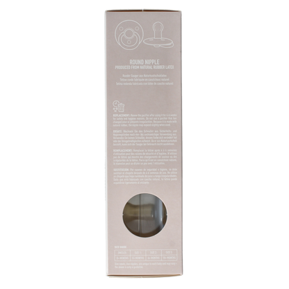 Bibs Fopspeen maat 2 iron / baby blue natural rubber 2 Stuks
