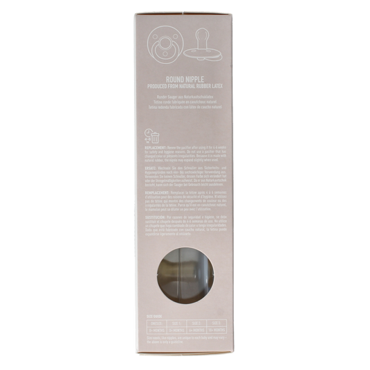 Bibs Fopspeen maat 2 iron / baby blue natural rubber 2 Stuks