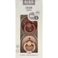 Bibs Fopspeen maat 2 woodchuck/blush 2 pack 2 Stuks