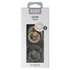 Bibs Fopspeen maat 3 vanilla/dark oak 2 pack 2.00 Stuks