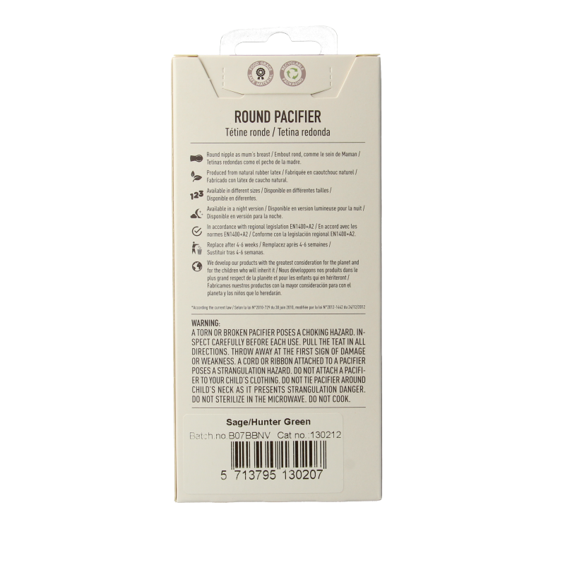 Bibs Fopspeen maat 3 sage/hunter green 2 pack 2 Stuks