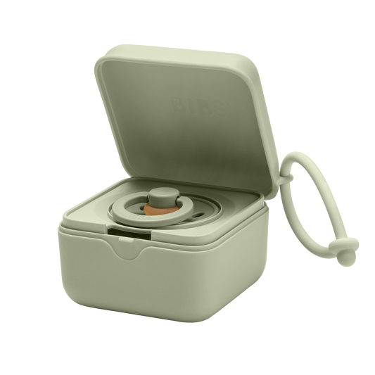 Bibs Baby pacifier box sage 1 Stuks