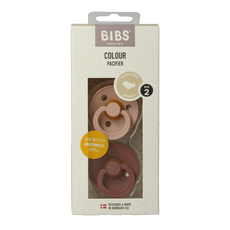 Bibs Fopspeen anatomical maat 2 blush/woodstock 2 Stuks