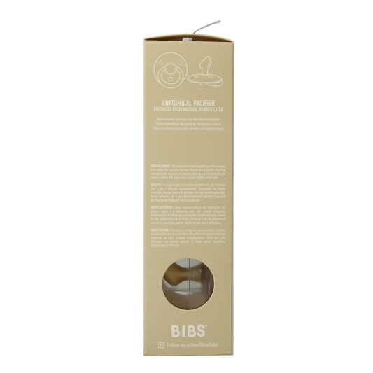 Bibs Fopspeen anatomical maat 2 blush/woodstock 2 Stuks