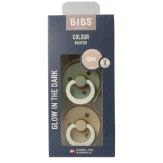 Bibs Fopspeen maat 2 sage vanilla night 2.00 Stuks