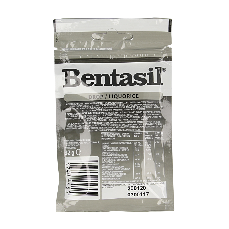 Bentasil Drop zwart zilver 32 Gram