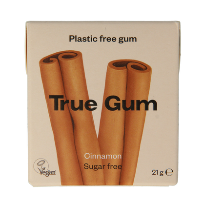 True Gum Cinnamon suikervrij 21.00 Gram