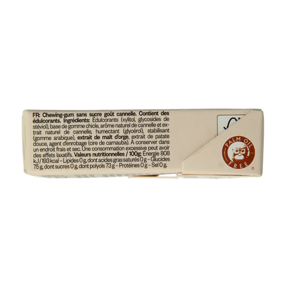 True Gum Cinnamon suikervrij 21.00 Gram