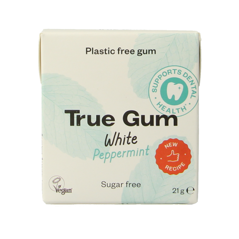 True Gum White peppermint suikervrij 21 Gram