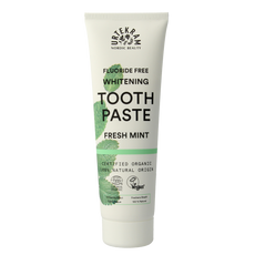 Urtekram Tandpasta whitening fresh mint 75.00 Milliliter
