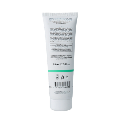 Urtekram Tandpasta sensitive strong mint fluoridevrij 75 Milliliter