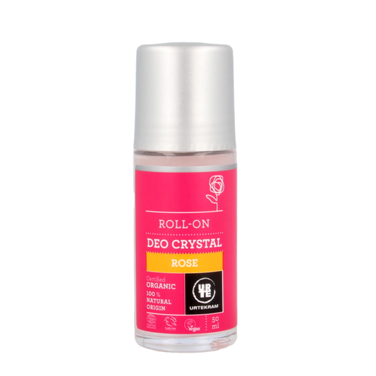 Urtekram Deodorant crystal roll on rozen 50 Milliliter