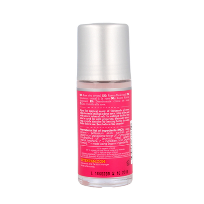 Urtekram Deodorant crystal roll on rozen 50 Milliliter