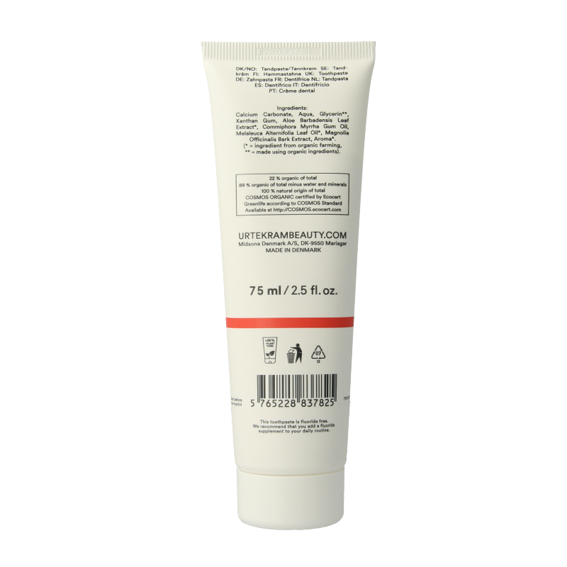 Urtekram Tandpasta tea tree 75 Milliliter